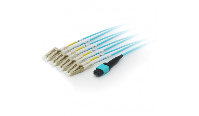 "Equip MTP/LC Trunk Fiber Patch Cord OM4 M/M 15.00m Polybeutel"