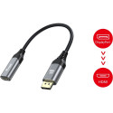 "Equip Displayport->HDMI Adapter 1.2 St/Bu 4K/60Hz grau"