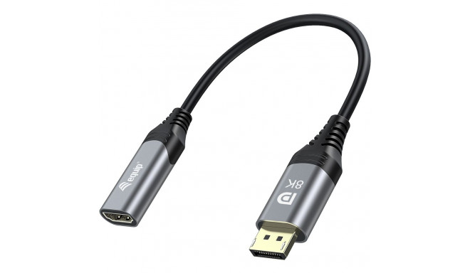 "Equip Displayport->HDMI Adapter 1.4 St/Bu 8K/60Hz grau"