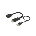 "Equip HDMI Adapter Displayport St/Bu 0.15m 4K/60Hz sw"