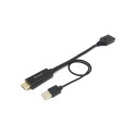 "Equip HDMI Adapter Displayport St/Bu 0.15m 4K/60Hz sw"