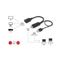 "Equip HDMI Adapter Displayport St/Bu 0.15m 4K/60Hz sw"