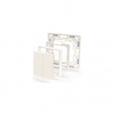 "Shelly Plug & Play ""BLU Wall"" Switch 4 Adapter Legrand & Shelly Weiß"