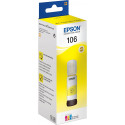 "Epson Tinte 1LB 106 EcoTank Yellow ink bottle"