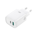 XO wall charger CE30 PD 30W 1x USB-C 1x USB white
