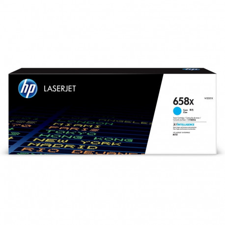 HP 658X High Yield Cyan Original LaserJet Toner Cartridge