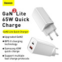 Baseus GaN2 Lite charger USB-C | 65W white