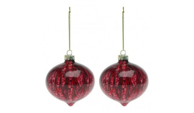 Eglītes rotājumi (2 pcs) 112490 Brūns Sarkans 8 cm (2 gb.)
