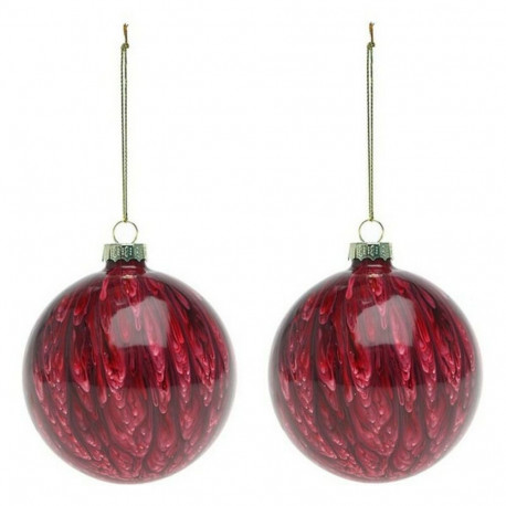 Eglītes rotājumi (2 pcs) 113572 Brūns Sarkans 8 cm (2 gb.)