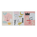 Glezna DKD Home Decor Face Canvas Abstrakts (30 x 1,8 x 40 cm)