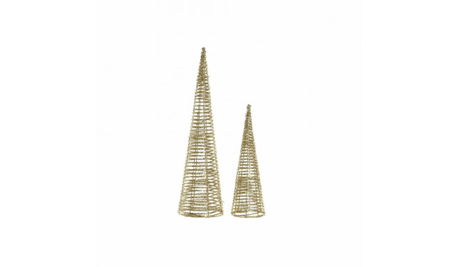 Jõuluehe DKD Home Decor Rotang (2 pcs) (12 x 12 x 40 cm) (16 x 16 x 60 cm)