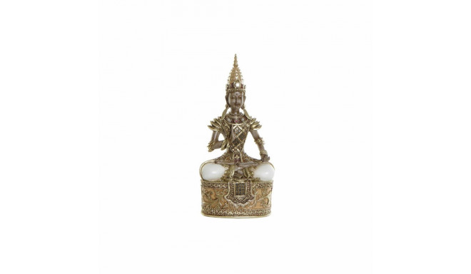 Декоративная фигура DKD Home Decor Позолоченный Коричневый Будда Смола (13 x 7 x 27 cm)