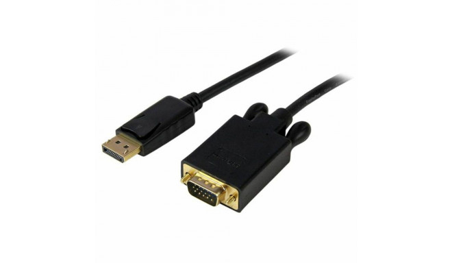 DisplayPort to VGA adapter Startech DP2VGAMM6B           (1,8 m) Black 1.8 m