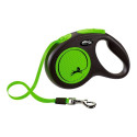 Koerarihm Flexi NEW NEON 5 m Suurus S Roheline