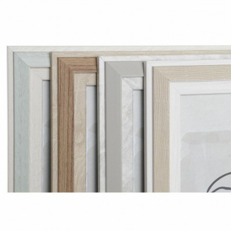 Fotoraam DKD Home Decor Kristall Beež Roheline PS Skandinaavia (25 x 2 x 30 cm) (4 Ühikut)