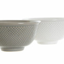 Блюдо DKD Home Decor Белый Серый Фарфор Vintage 12,5 x 12,5 x 6,5 cm 2 Предметы