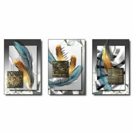 Glezna DKD Home Decor Moderns (53 x 3,5 x 73 cm) (3 gb.)