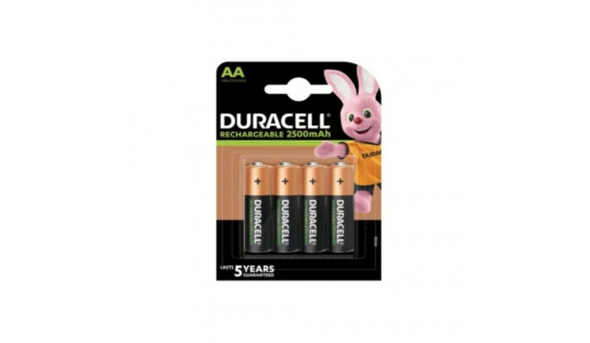 Rechargeable Batteries DURACELL HR06-P AA NiMh 2500 mAh (4 pcs)