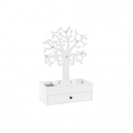 Jewelry box DKD Home Decor White MDF Wood (24 x 12 x 36 cm)