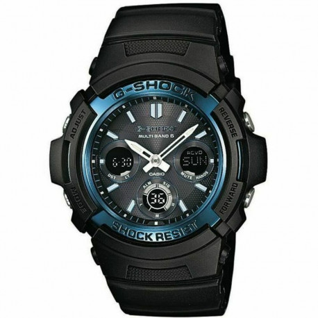 Meeste Kell Casio AWG-M100A-1AER Sinine Must (Ø 52 mm)