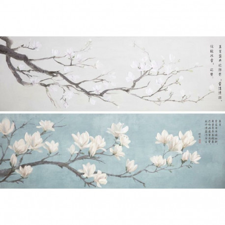 Maal DKD Home Decor 150 x 3,7 x 50 cm Jaapani Idamaine (2 Ühikut)