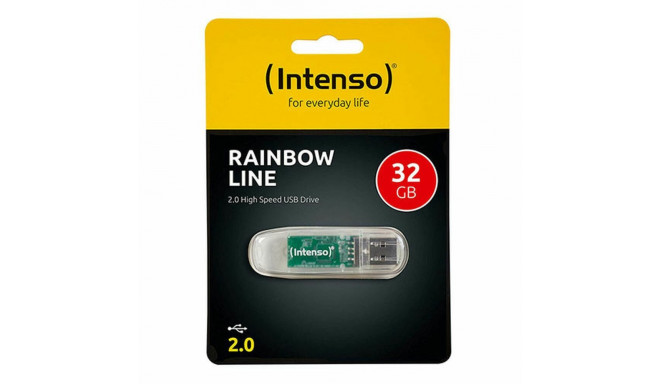 USB stick INTENSO 3502480 32 GB Black Transparent 32 GB DDR3 SDRAM