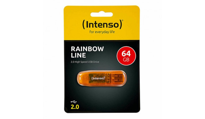 USB-pulk INTENSO 3502490 USB 2.0 64 GB Oranž 64 GB DDR3 SDRAM