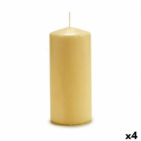 Candle Acorde CY88200M CY88200M Cream 9 x 20 x 9 cm 8,7 x 20 x 8,7 cm (4 Units)