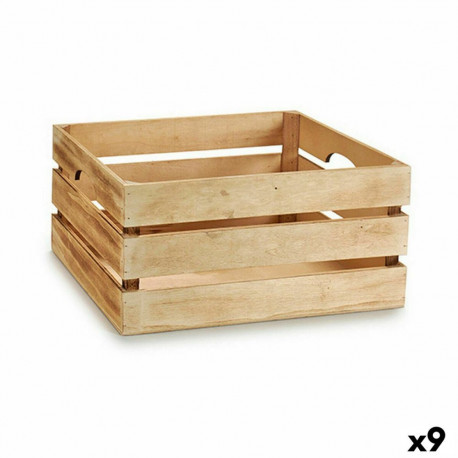 Dekoratiivne karp Pruun Puit 40,5 x 20 x 30,5 cm (9 Ühikut)