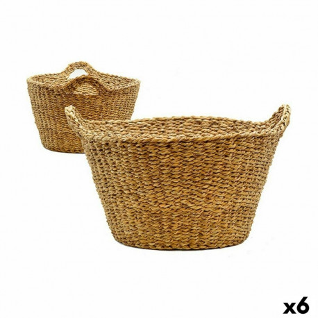 Grozs Ar rokturiem Brūns 45 L 43 x 26 x 37 cm (6 gb.)