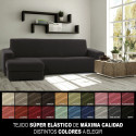 Pārsegs atpūtas krēslam ar īsu kreiso roku Sofaskins NIAGARA 210 - 340 cm - Dzeltens