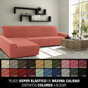 Cover for chaise longue with long left arm Sofaskins NIAGARA 210 - 340 cm - Coral