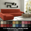 Cover for chaise longue with long left arm Sofaskins NIAGARA 210 - 340 cm - Coral