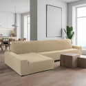 Cover for chaise longue with long left arm Sofaskins NIAGARA 210 - 340 cm - Coral