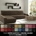 Cover for chaise longue with long left arm Sofaskins NIAGARA 210 - 340 cm - Coral