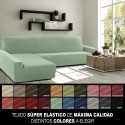 Cover for chaise longue with long left arm Sofaskins NIAGARA 210 - 340 cm - Coral