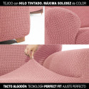 Cover for chaise longue with long left arm Sofaskins NIAGARA 210 - 340 cm - Coral