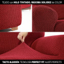 Cover for chaise longue with long left arm Sofaskins NIAGARA 210 - 340 cm - Coral