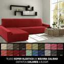 Cover for chaise longue with long left arm Sofaskins NIAGARA 210 - 340 cm - Coral