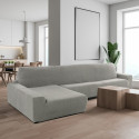 Cover for chaise longue with long left arm Sofaskins NIAGARA 210 - 340 cm - Coral