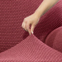 Cover for chaise longue with long left arm Sofaskins NIAGARA 210 - 340 cm - Coral