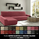Cover for chaise longue with long left arm Sofaskins NIAGARA 210 - 340 cm - Coral
