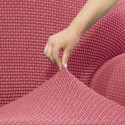 Cover for chaise longue with long left arm Sofaskins NIAGARA 210 - 340 cm - Coral