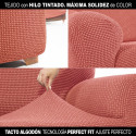 Cover for chaise longue with long left arm Sofaskins NIAGARA 210 - 340 cm - Coral
