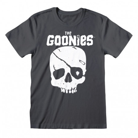 Short Sleeve T-Shirt The Goonies Skull and Logo Graphite - S