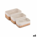 Set of Baskets Confortime Natural Bamboo (3 Pieces) (6 Units) Set of Baskets Confortime Natural Bamboo (3 Pieces) (6 Units)