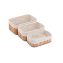 Set of Baskets Confortime Natural Bamboo (3 Pieces) (6 Units) Set of Baskets Confortime Natural Bamboo (3 Pieces) (6 Units)