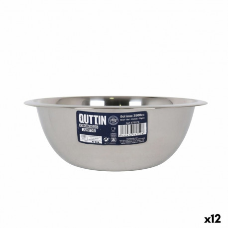 Bļoda Quttin Quttin Nerūsējošais tērauds 3,5 L Ø 28,4 x 9,7 cm Miksētājs (12 gb.)