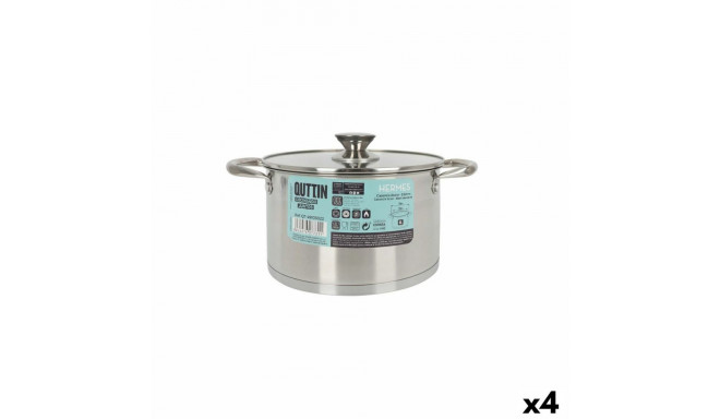Klaaskaanega Pott Quttin Hermes Teras 4 L (4 Ühikut)