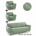 Dīvāna pārvalks Sofakover Pocket Trio Romeo 3 gb. - Lins
